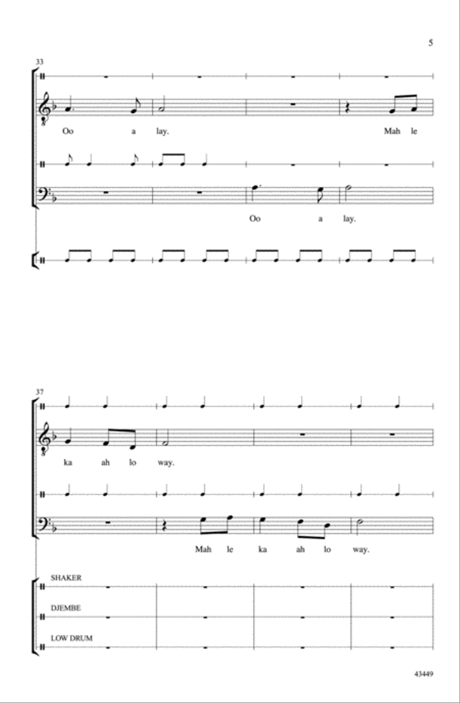 Tongo Choir scores gallery preview page 4