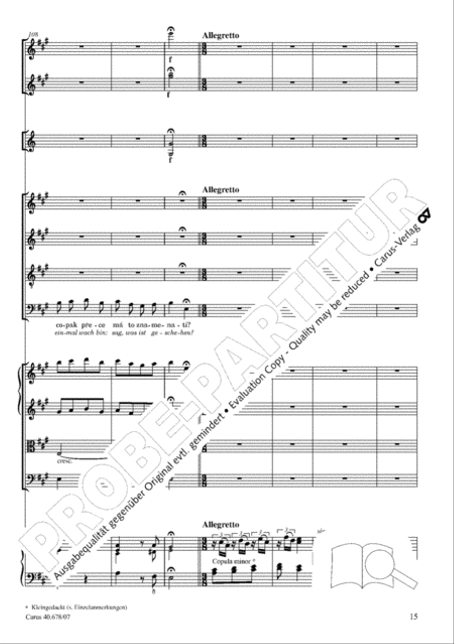 Missa pastoralis bohemica 4-Part scores gallery preview page 28