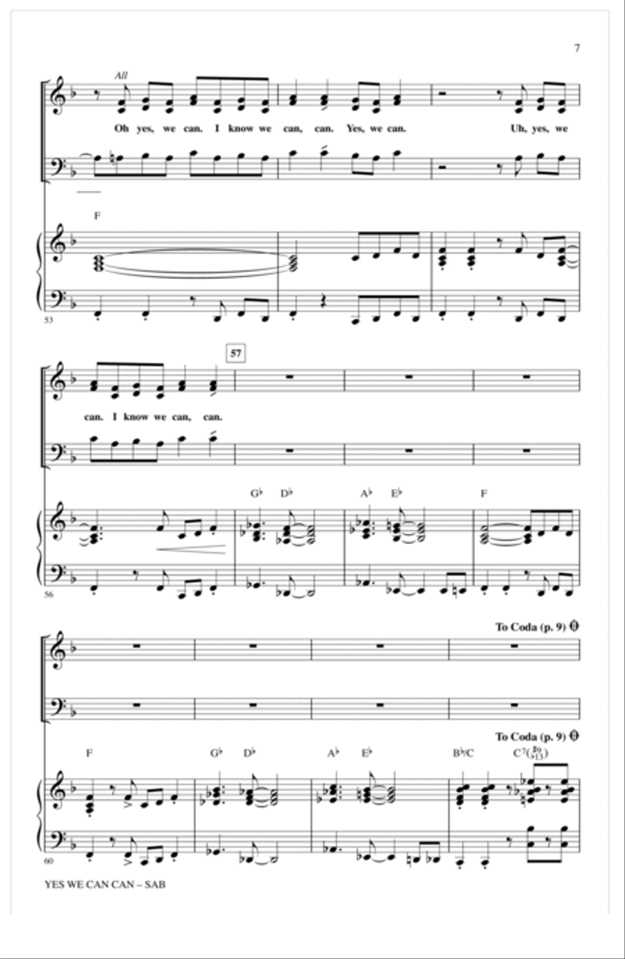 Yes We Can Can (arr. Kirby Shaw) 3-Part scores gallery preview page 6