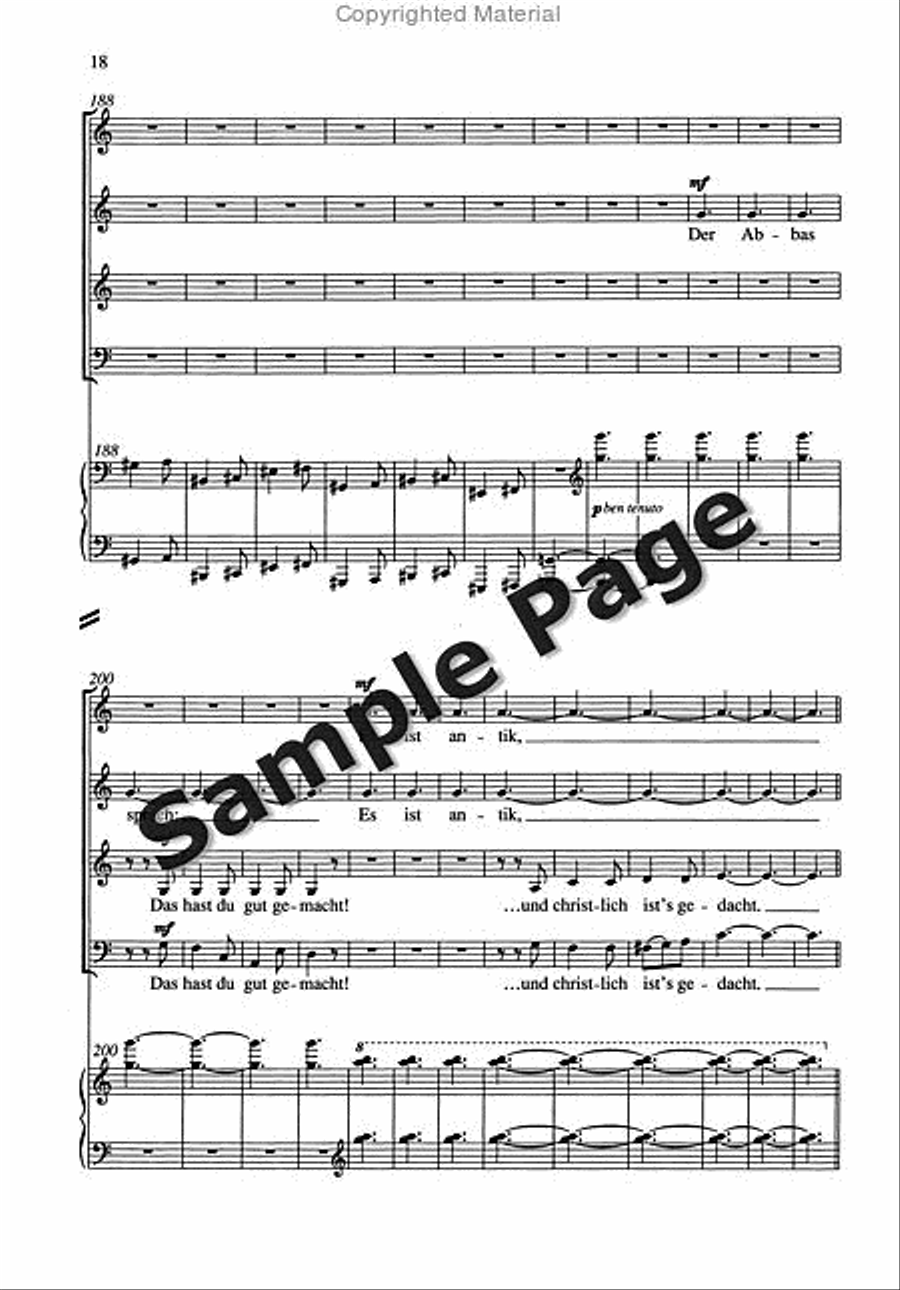 Gloriola Satb/strings/pf Score 4-Part scores gallery preview page 19