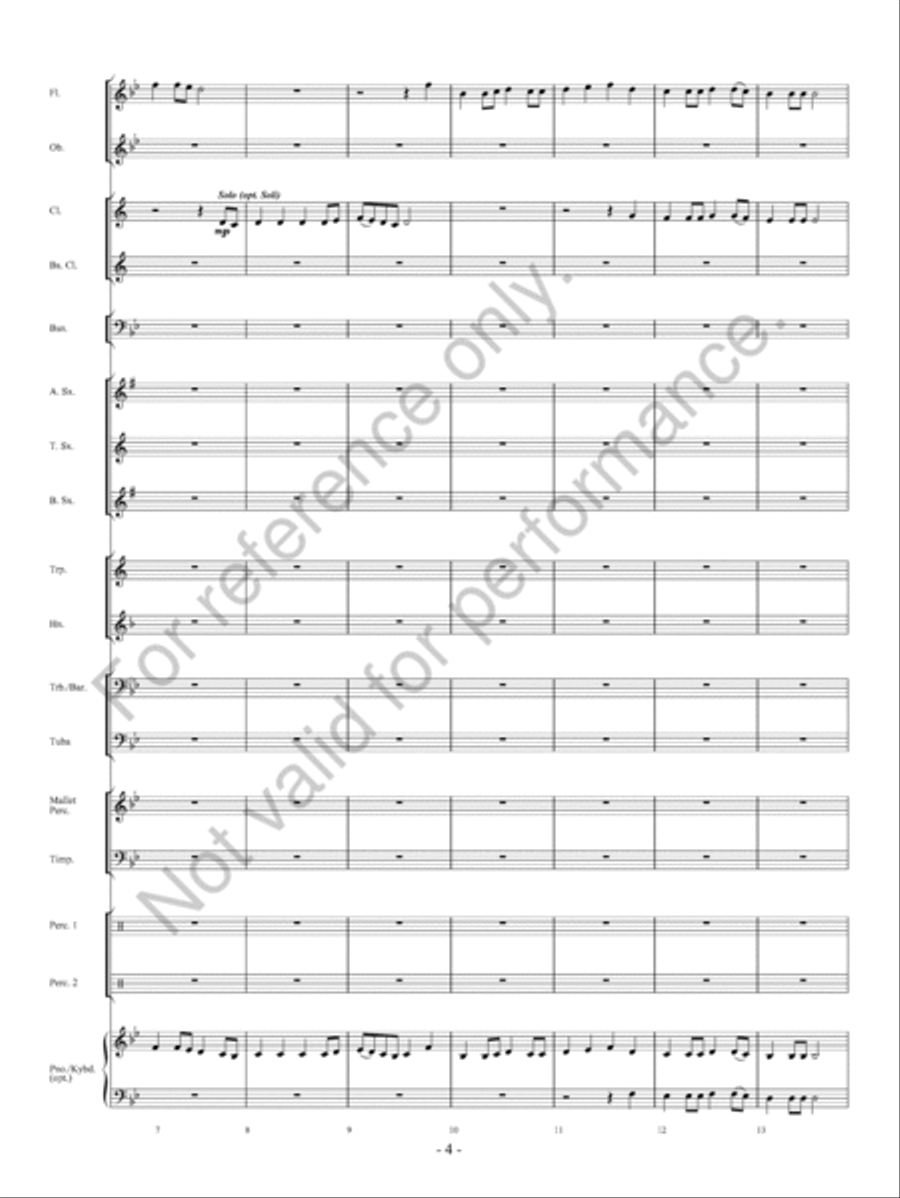 The Gift Of Hope Concert Band scores gallery preview page 5