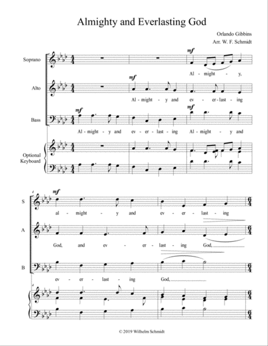 Almighty and Everlasting God 3-Part scores gallery preview page 2