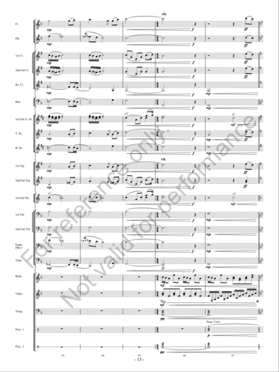 The Parting Glass Concert Band scores gallery preview page 14