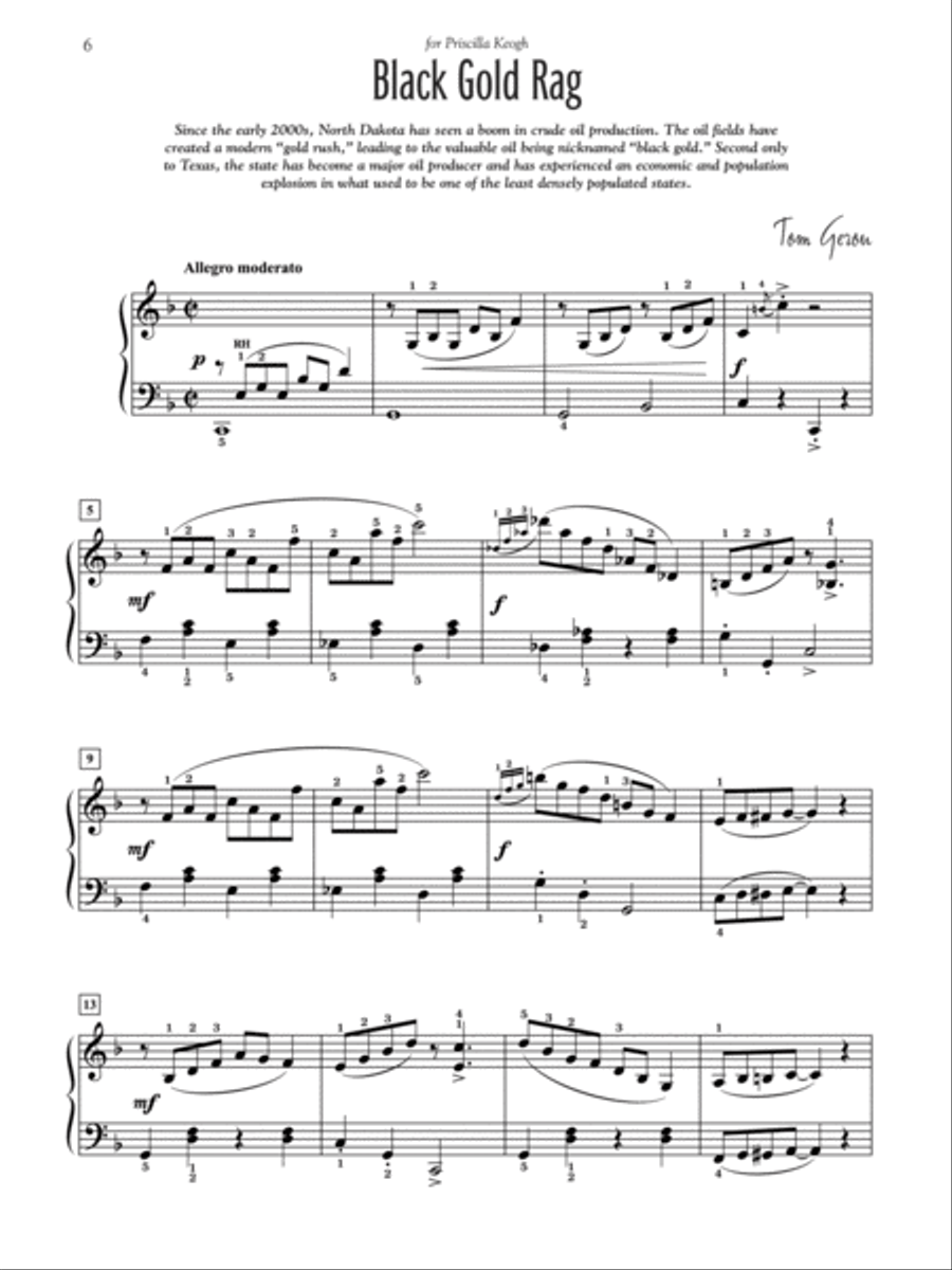 North Dakota -- The Peace Garden State Piano Solo scores gallery preview page 3