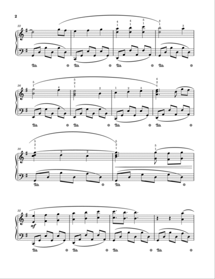 Morning Piano Solo scores gallery preview page 2