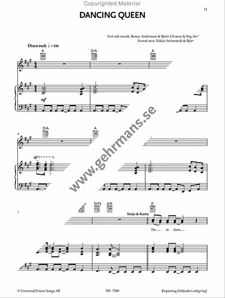 Mamma Mia! Mamma Mia! Voice scores gallery preview page 2