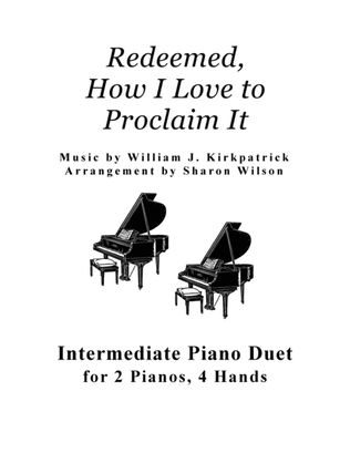 Book cover for Redeemed, How I Love to Proclaim It (2 Pianos, 4 Hands Duet)