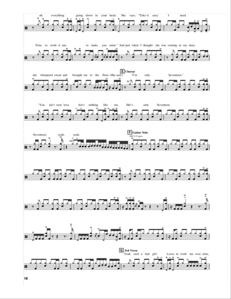 Seventeen Drum Set scores gallery preview page 2