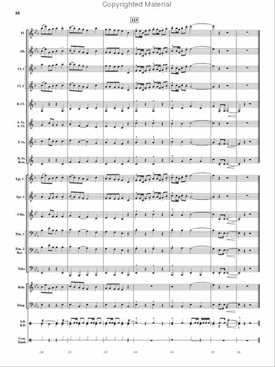 A Celebration of Hanukkah Concert Band scores gallery preview page 15