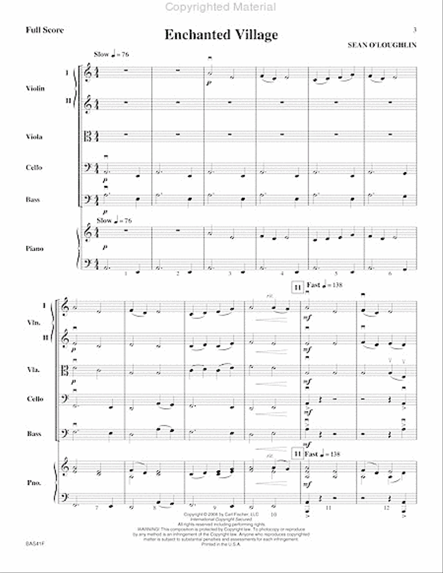 Enchanted Village String Orchestra scores gallery preview page 4