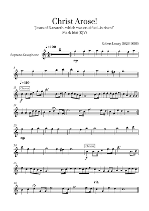 Robert Lowry - Christ Arose for Soprano Saxophone Solo