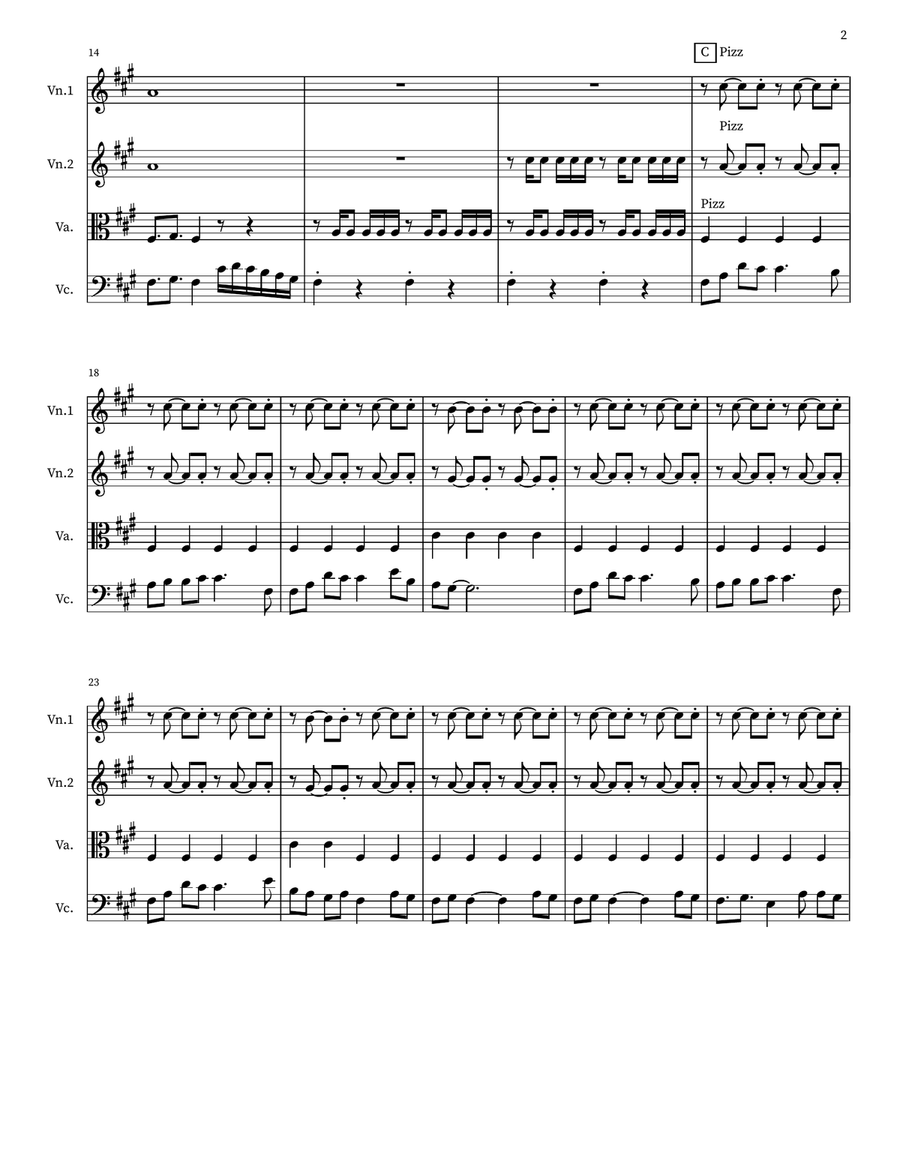 Are Re Are Dil To Pagal Hai String Quintet scores gallery preview page 2