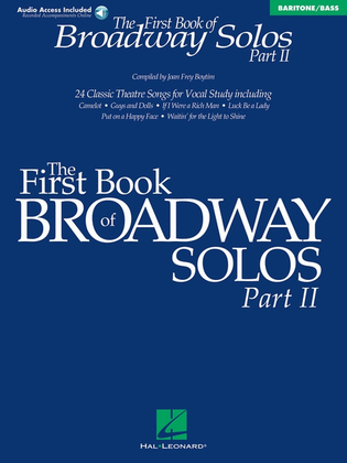 Book cover for First Book Of Broadway Solos Ii Bar/Bass Book/CD
