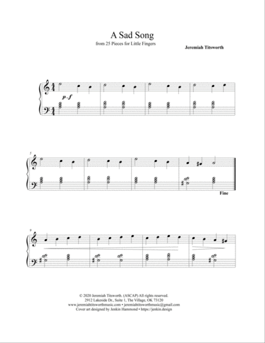 A Sad Song A Sad Song Piano Method scores gallery preview page 2
