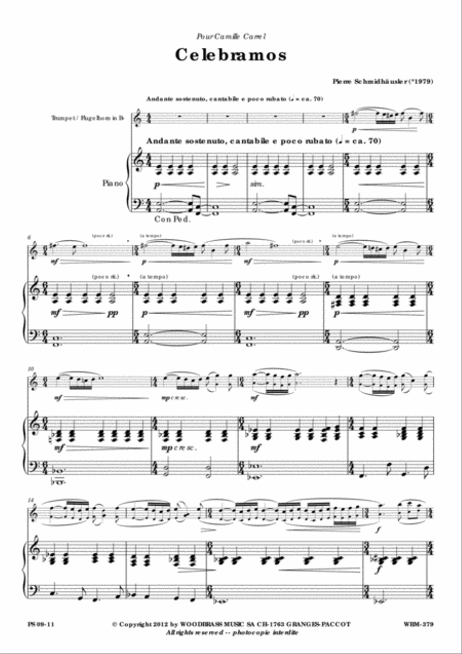 Celebramos Celebramos Trumpet Solo scores gallery preview page 2