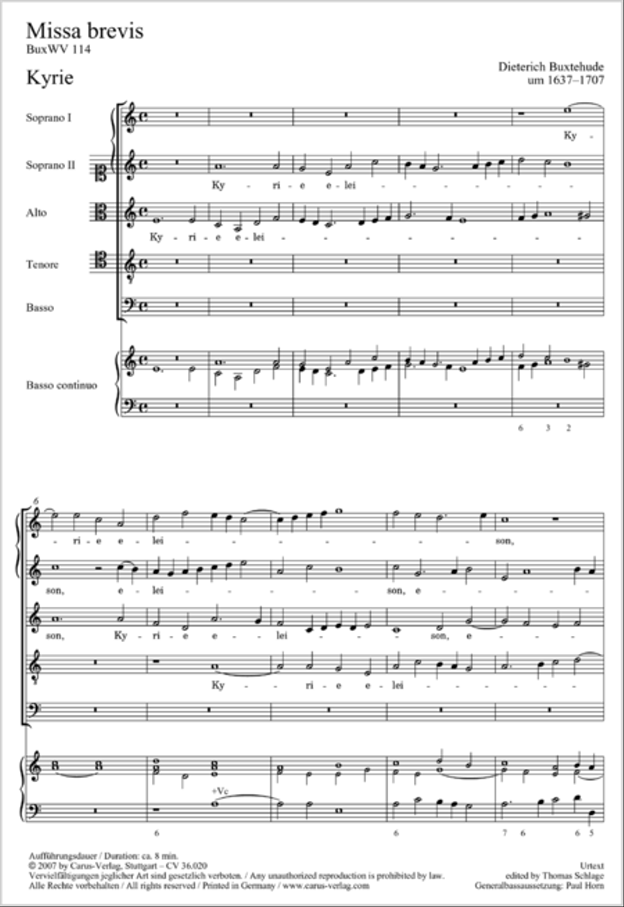 Missa brevis SSATB scores gallery preview page 2