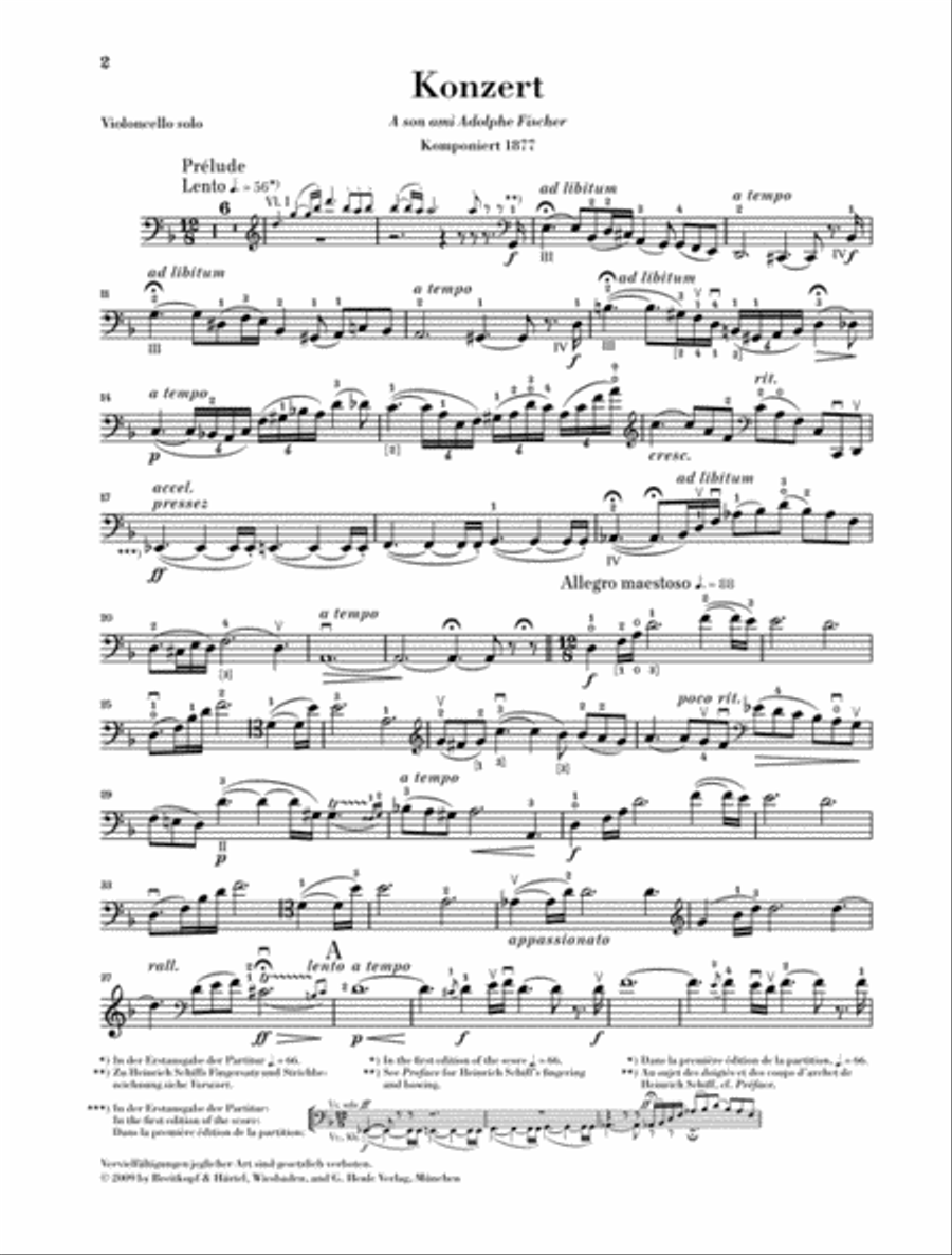 Violoncello Concerto in D minor Piano Accompaniment scores gallery preview page 4