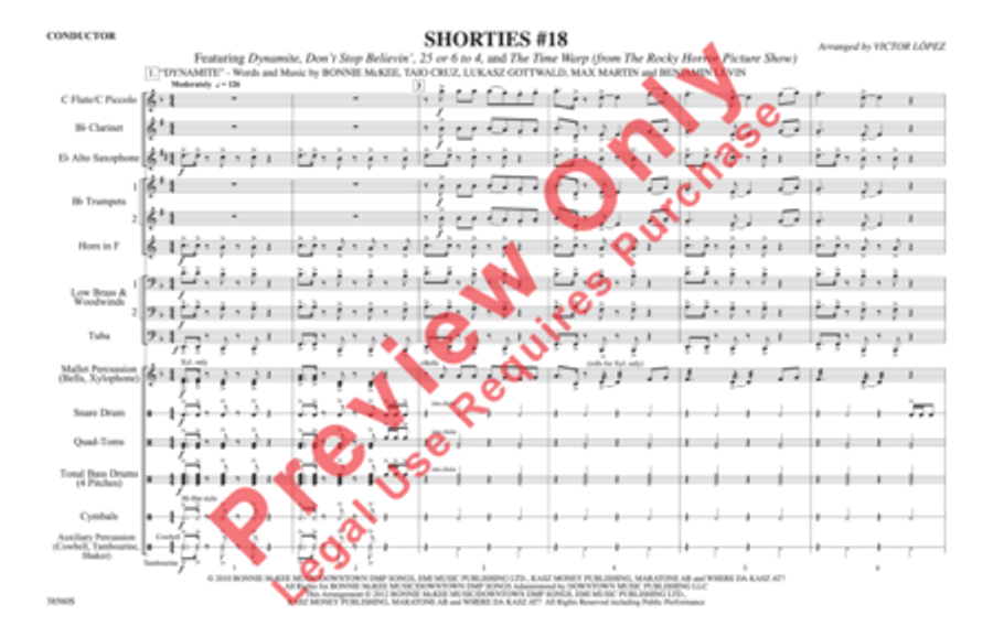 Shorties #18 Marching Band scores gallery preview page 15