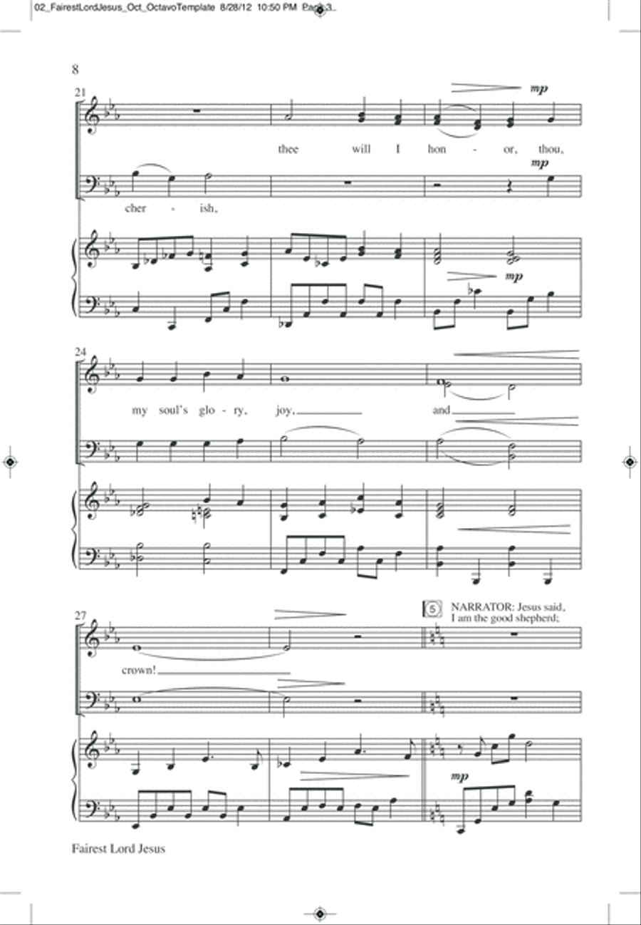 I Am the Lord of the Dance 4-Part scores gallery preview page 12