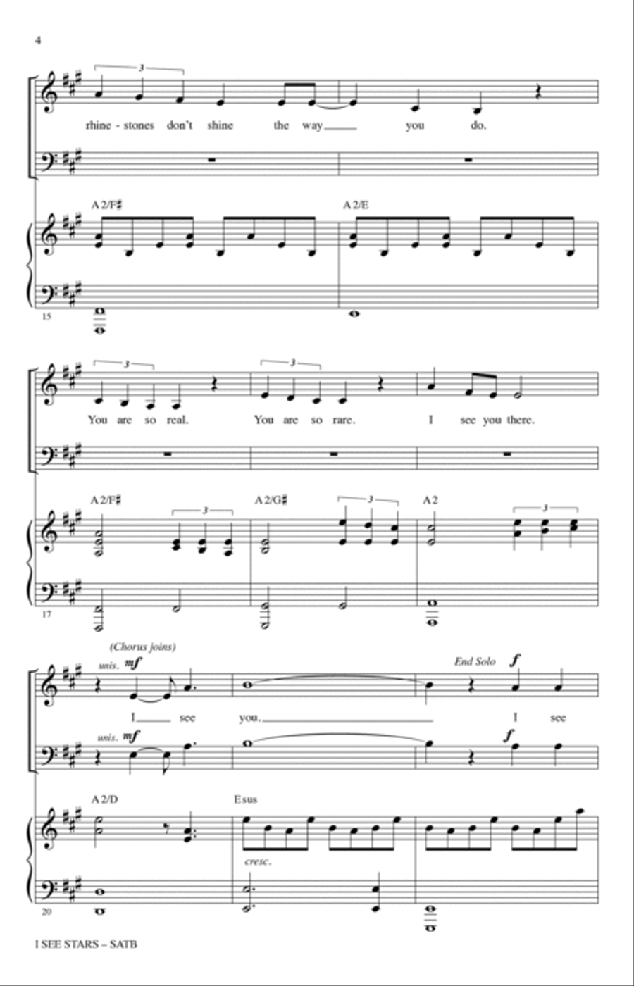I See Stars (from Mean Girls: The Broadway Musical) (arr. Mark Brymer) 4-Part scores gallery preview page 3
