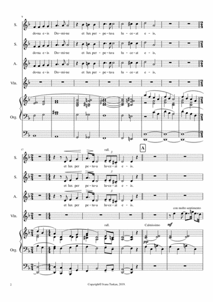Requiem, for SSA violin and organ image number null