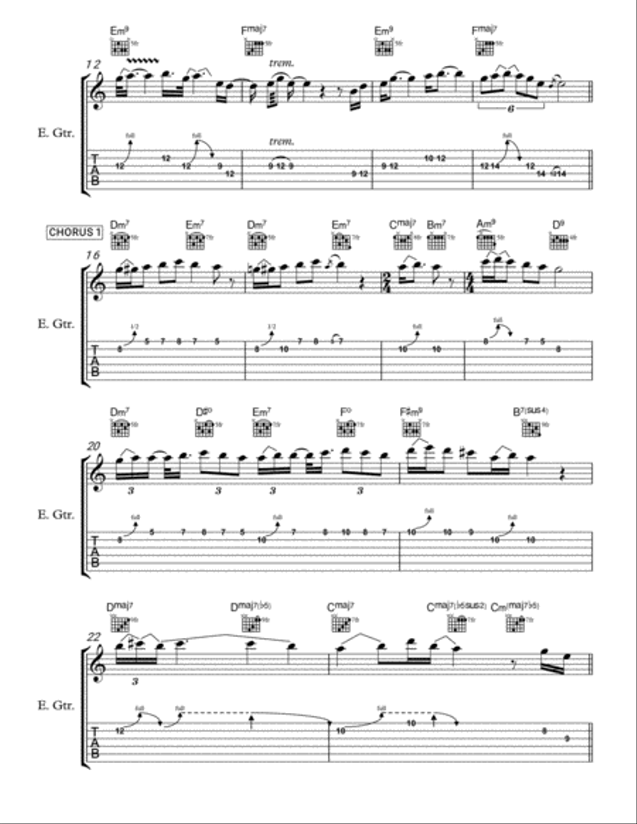 Black Diamond Electric Guitar scores gallery preview page 2