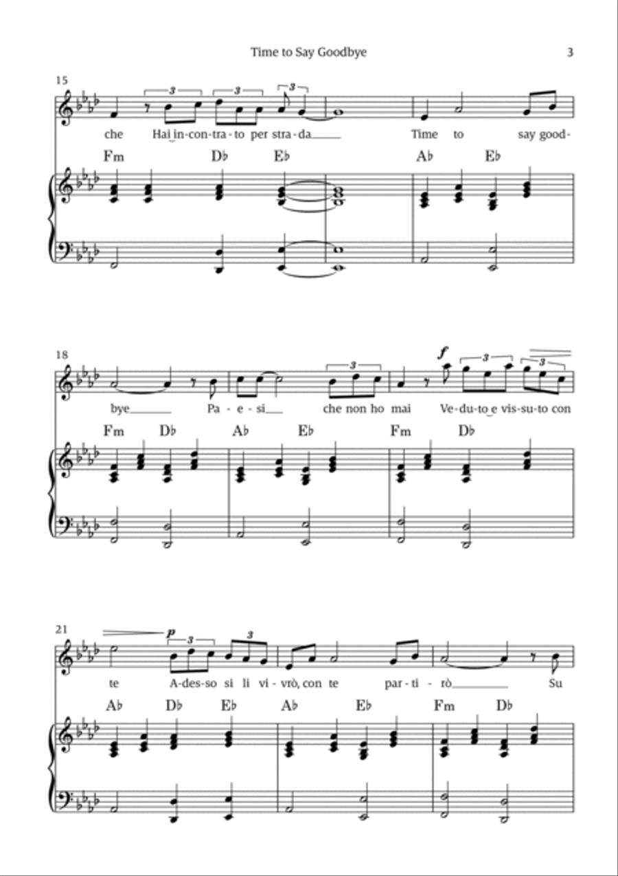 Time To Say Goodbye Voice scores gallery preview page 3