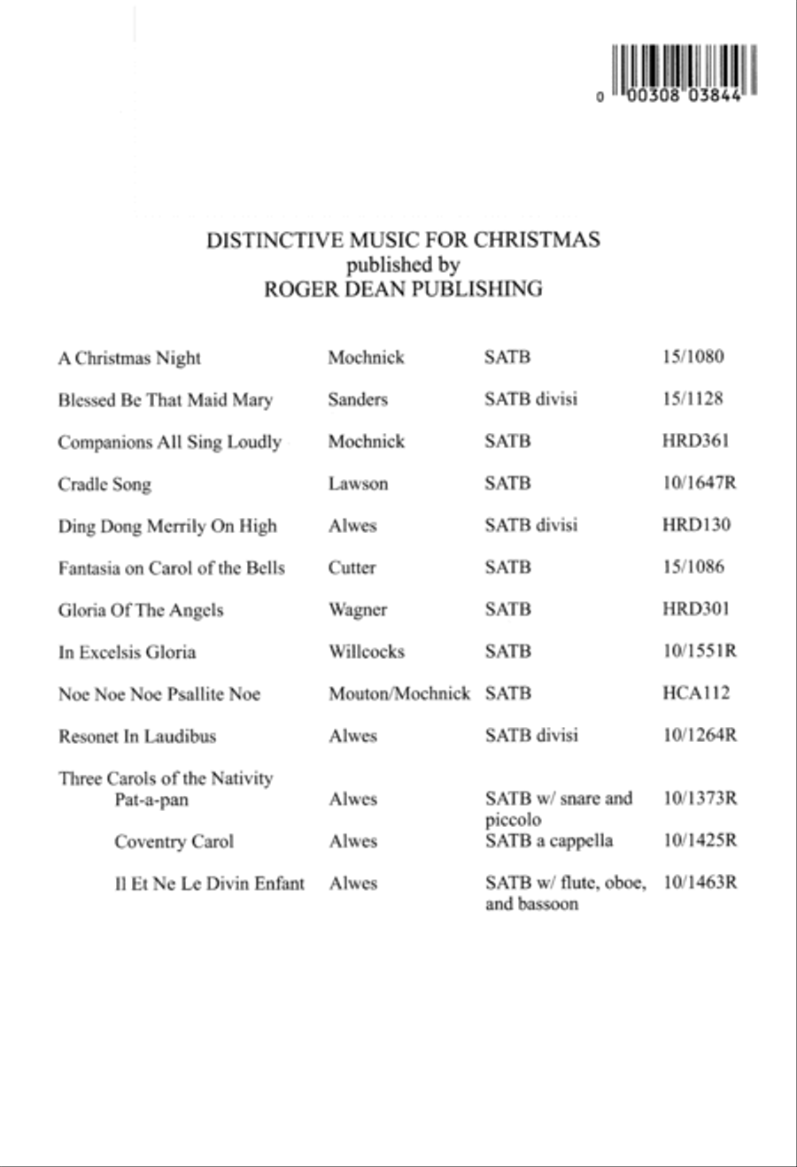 Trilogy for the Christ Child Divisi scores gallery preview page 16
