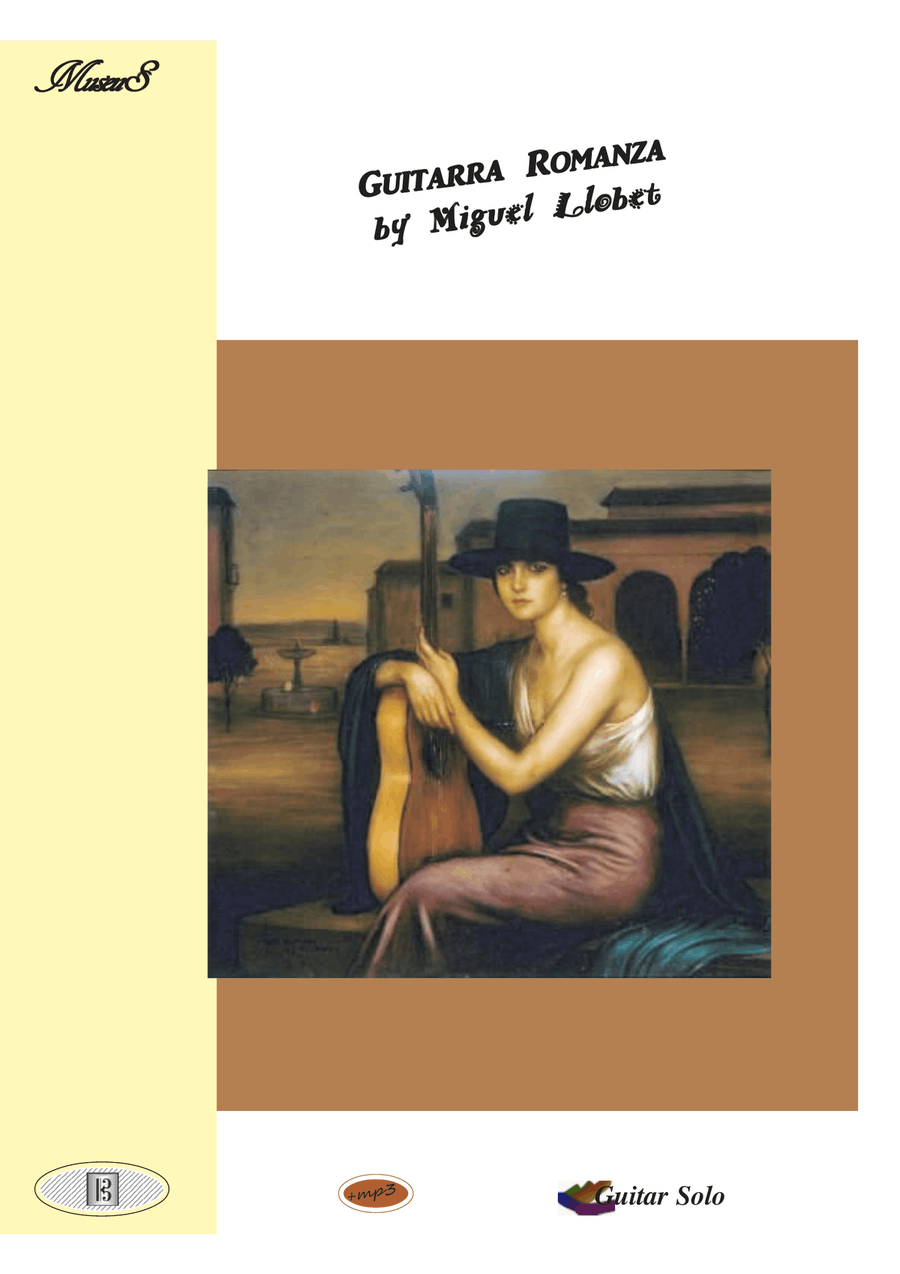Guitarra Romanza by Miguel Llobet Acoustic Guitar scores gallery preview page 1