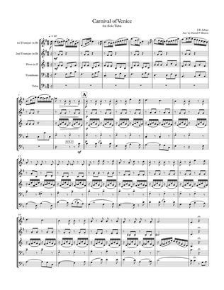 Carnival of Venice for Solo Tuba and Brass Accompaniment