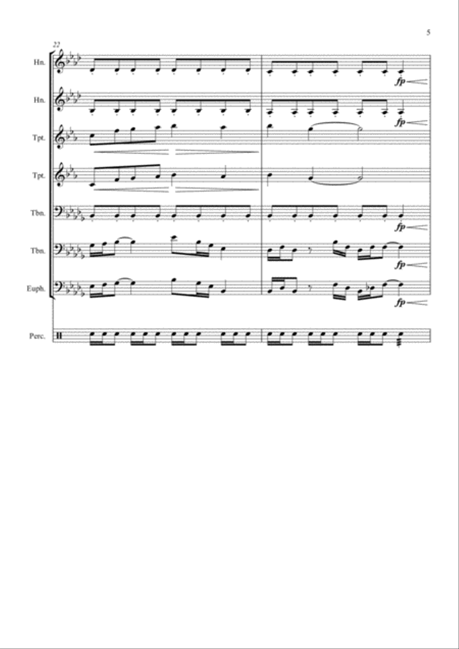 Jubilee Overture Small Ensemble scores gallery preview page 5