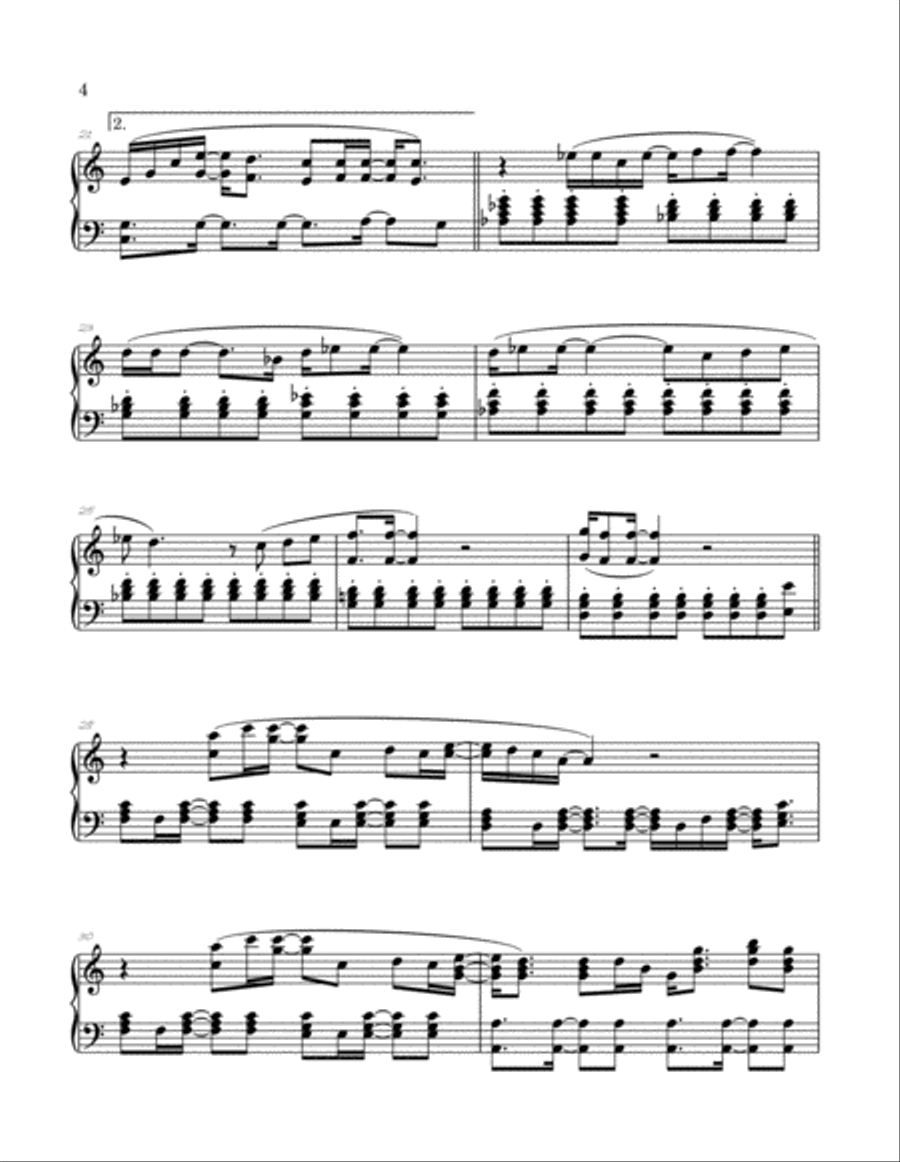 Tiny Dancer Piano Solo scores gallery preview page 4