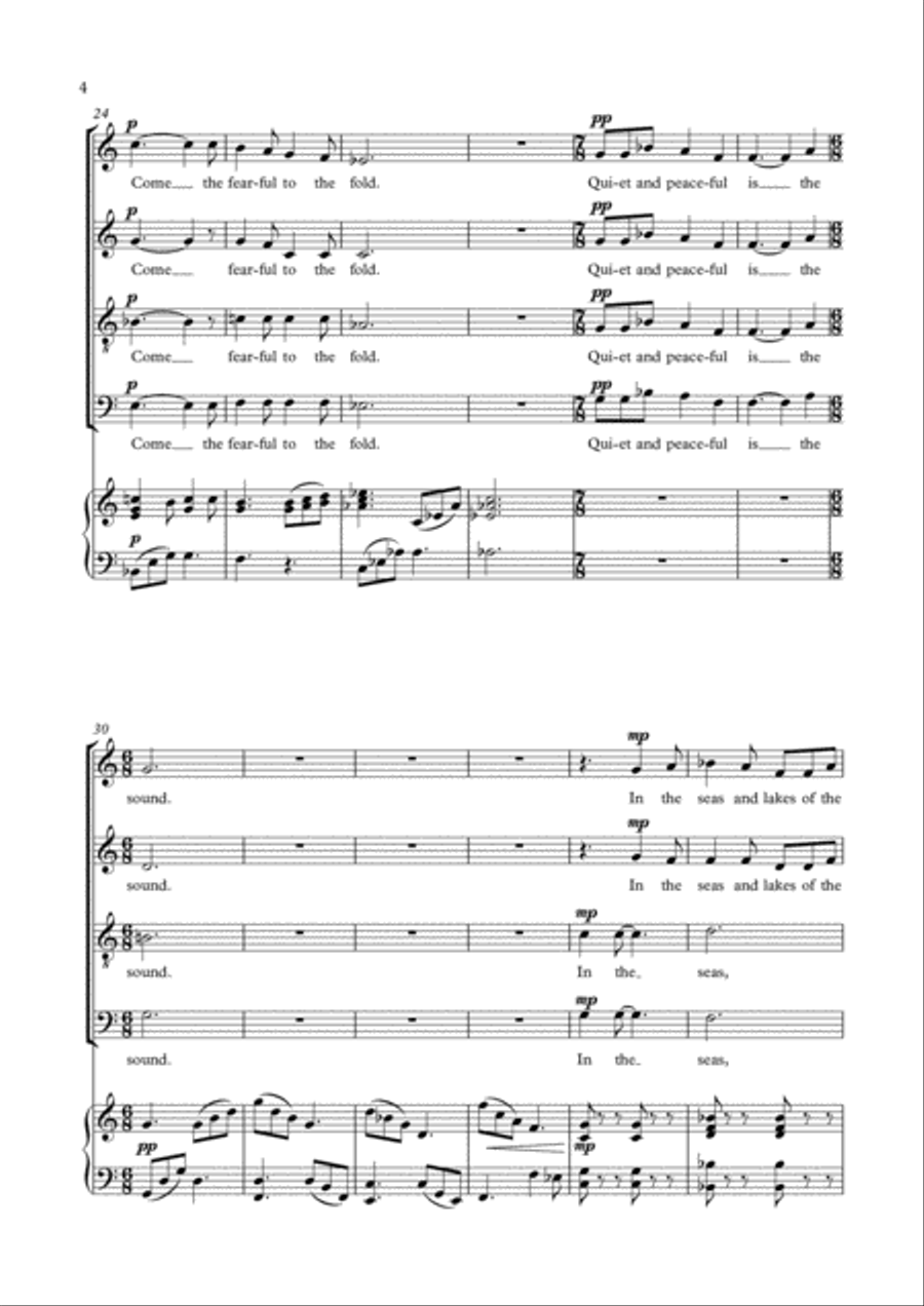 Searching Space Searching Space 4-Part scores gallery preview page 4