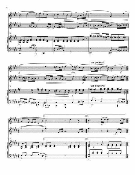 Rachmaninoff - Vocalise, arranged for Flute, Violin and Piano
