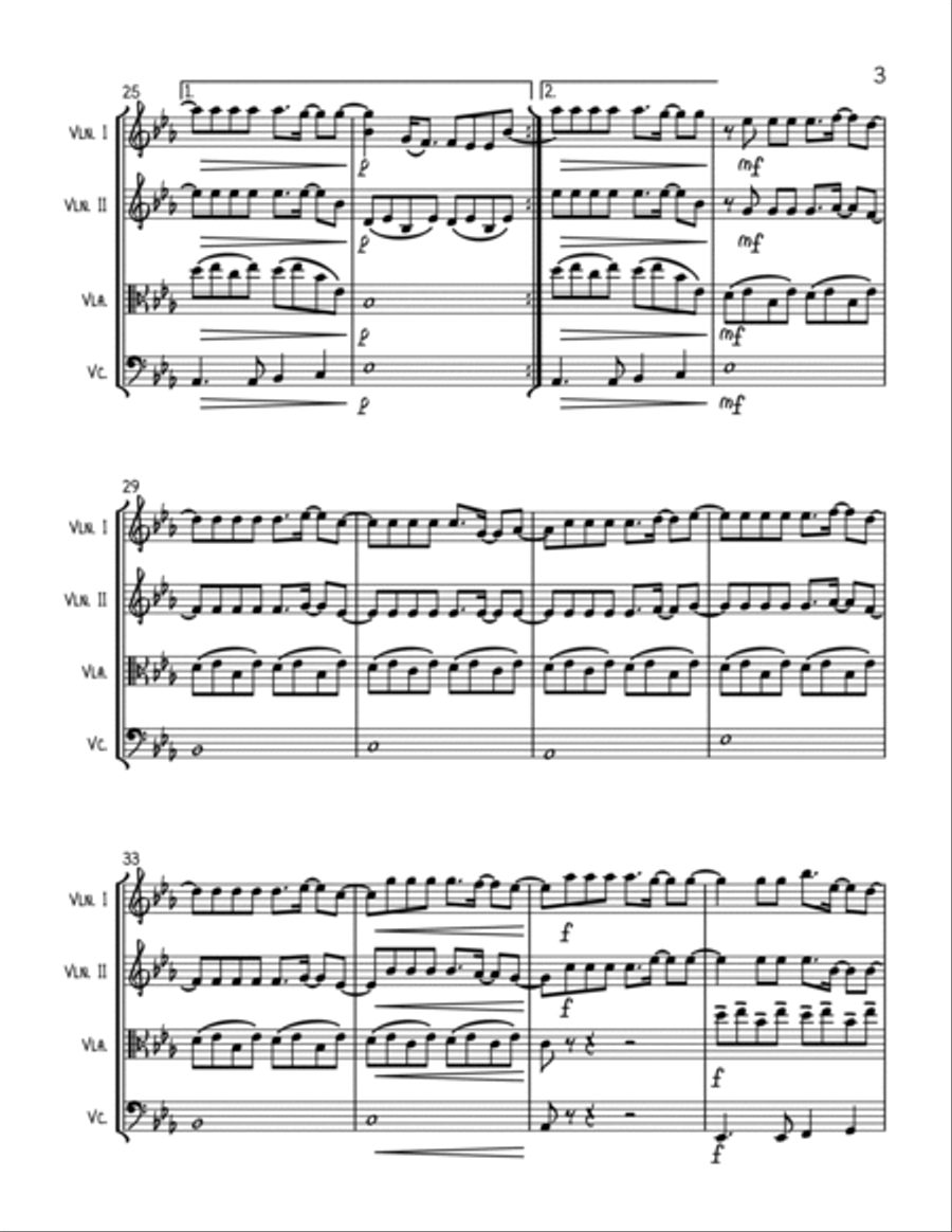 Demons String Quartet scores gallery preview page 3