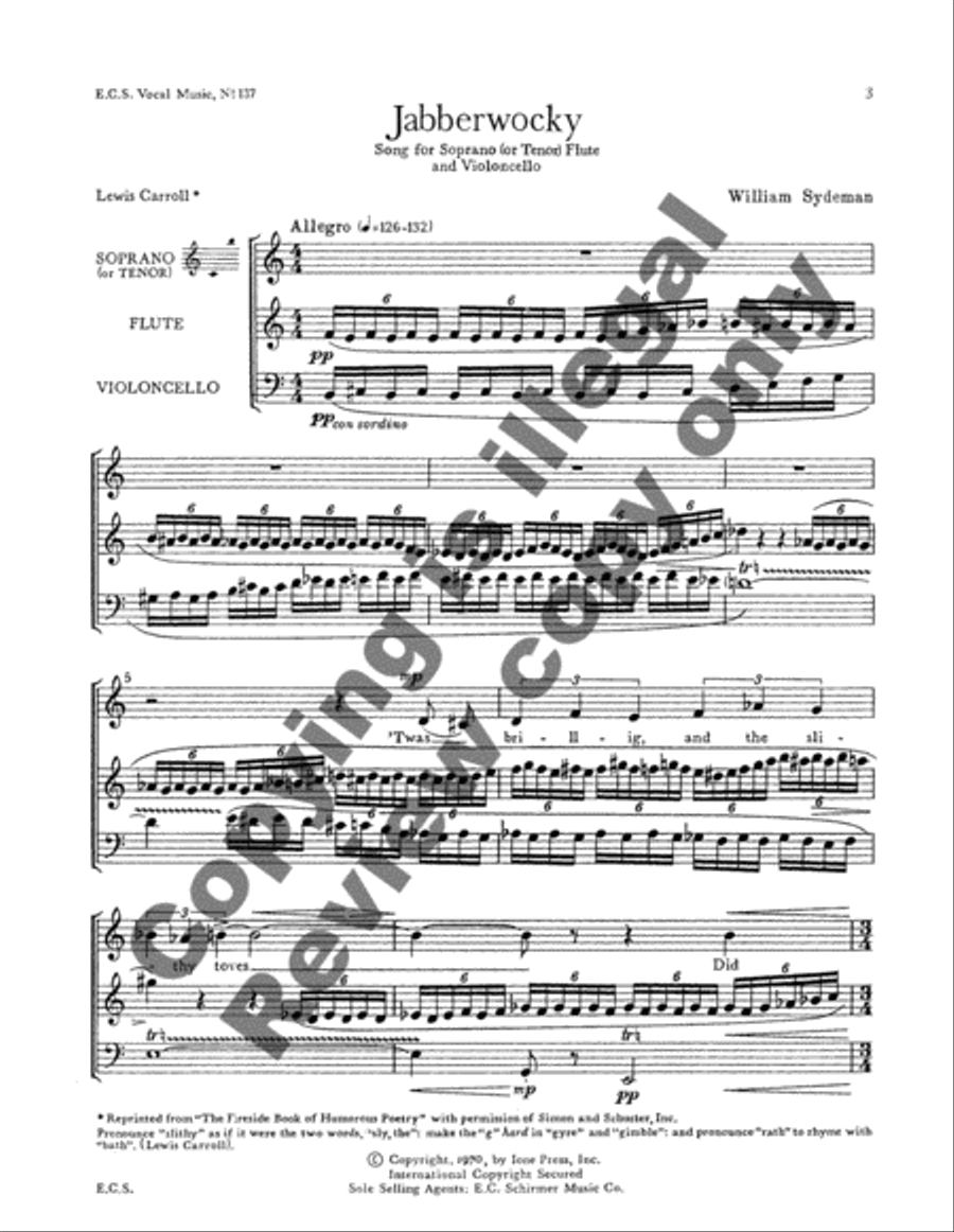 Jabberwocky Jabberwocky Flute scores gallery preview page 3