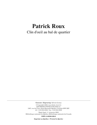 Book cover for Clin d'oeil au bal de quartier