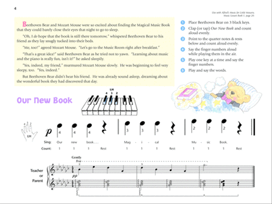 Music for Little Mozarts Recital Book, Book 1 Piano Method scores gallery preview page 3