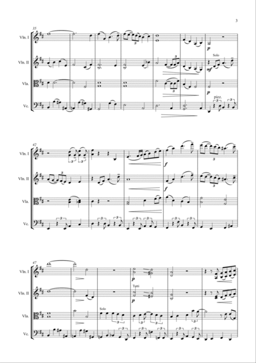 Have Yourself A Merry Little Christmas Have Yourself A Merry Little Christmas String Quartet scores gallery preview page 3