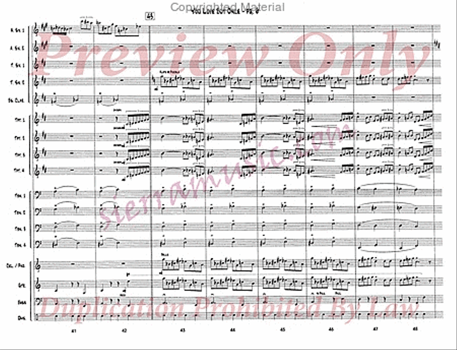 You Love But Once Big Band scores gallery preview page 7