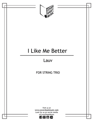Book cover for I Like Me Better