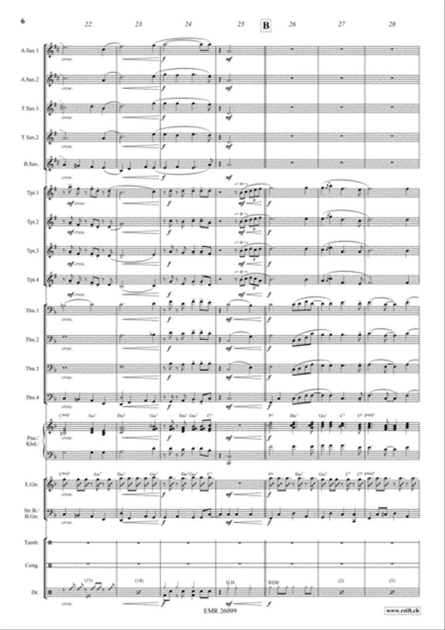 Long Ago And Far Away Big Band scores gallery preview page 6