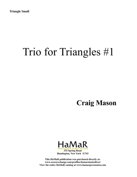 Triangle Trios #1