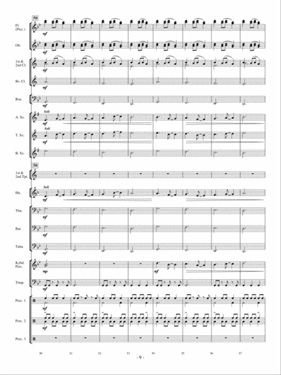 Celtic Bell Carol Concert Band scores gallery preview page 8