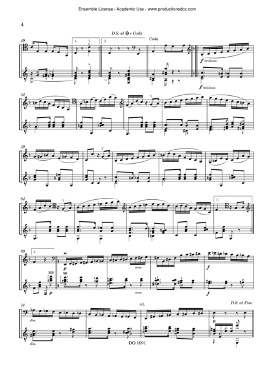 Carioca Classical Guitar scores gallery preview page 4
