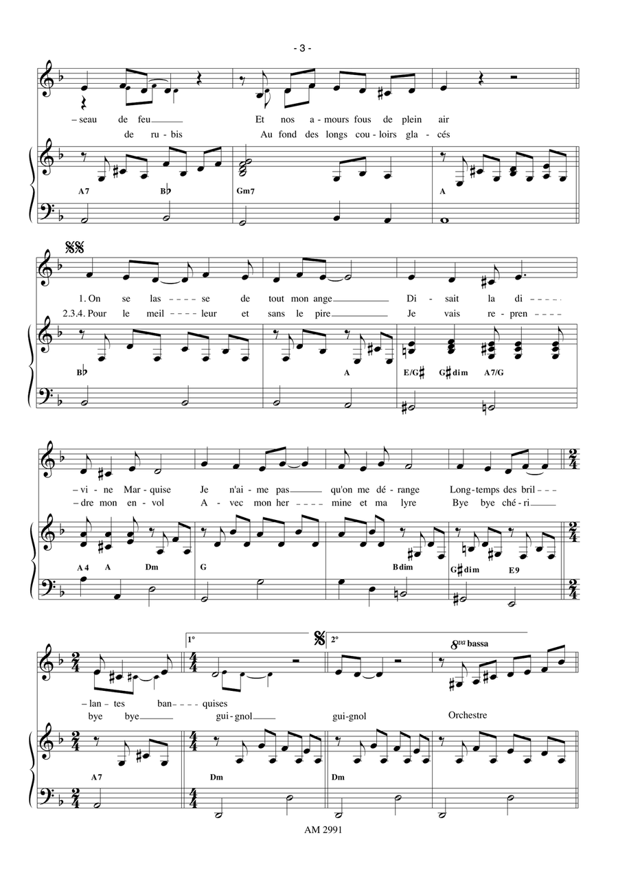 Peplum Piano, Vocal scores gallery preview page 3