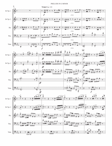 Rachmaninoff: Prelude in G minor (Brass Quintet)