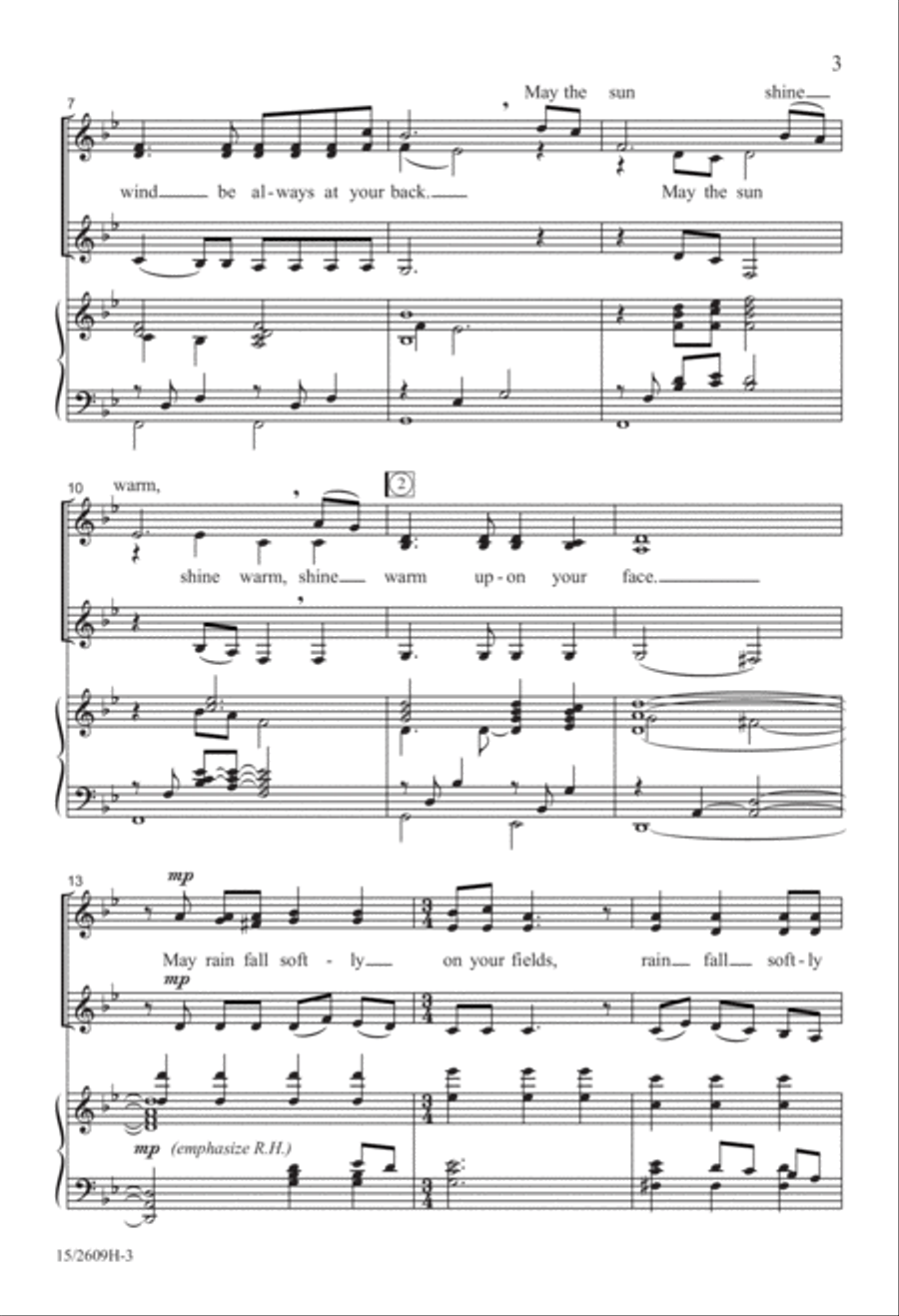 Irish Blessing Irish Blessing SSA scores gallery preview page 3
