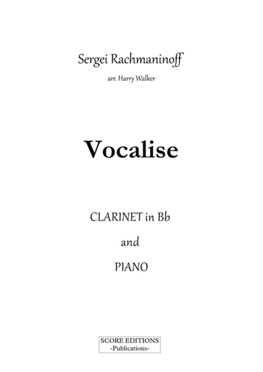 Vocalise (Rachmaninoff) for Clarinet in Bb and Piano image number null