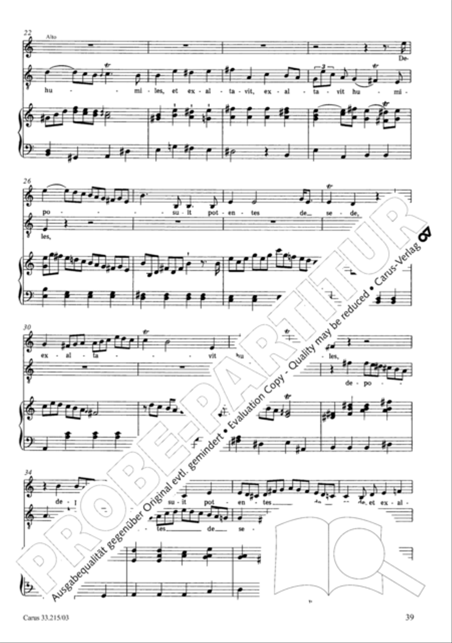 Magnificat Magnificat 4-Part scores gallery preview page 40